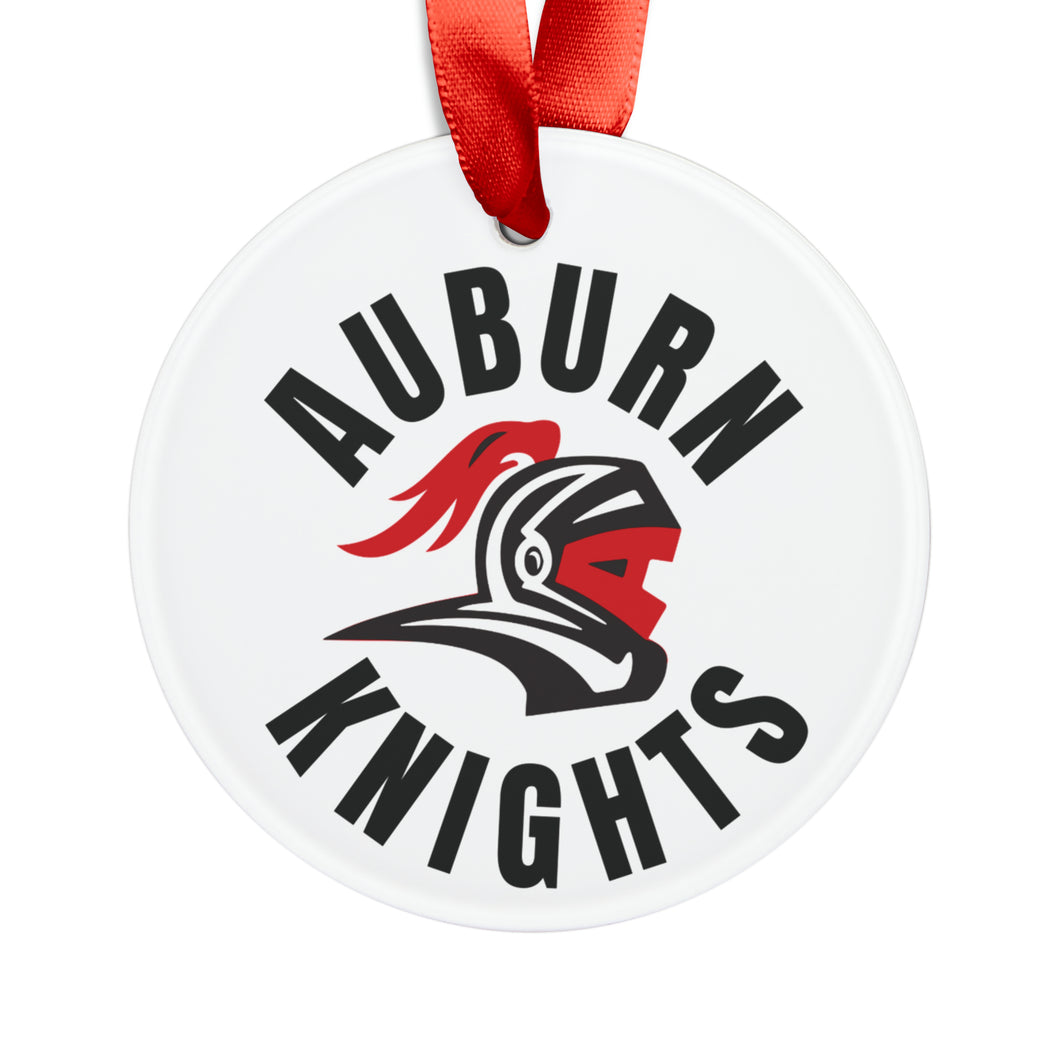 Auburn High School - Acrylic Ornament with Ribbon