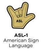 Sleeve Patch - American Sign Language ASL-1