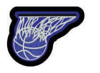 Sleeve Patch - Athletic Bskt-3 Basketball with Net