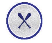 Sleeve Patch - Athletic Crew-1 circle with oars