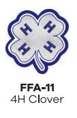 Sleeve Patch - FFA 4H Clover FFA-11