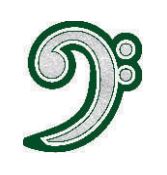 Sleeve Patch - Fine Art Clef-2 Bass Clef