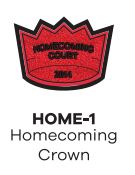 Sleeve Patch - Homecoming Crown HOME-1