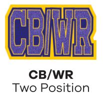 Sleeve Patch - Positions CG WR Two Positions