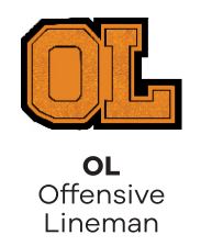 Sleeve Patch - Positions Offensive Lineman